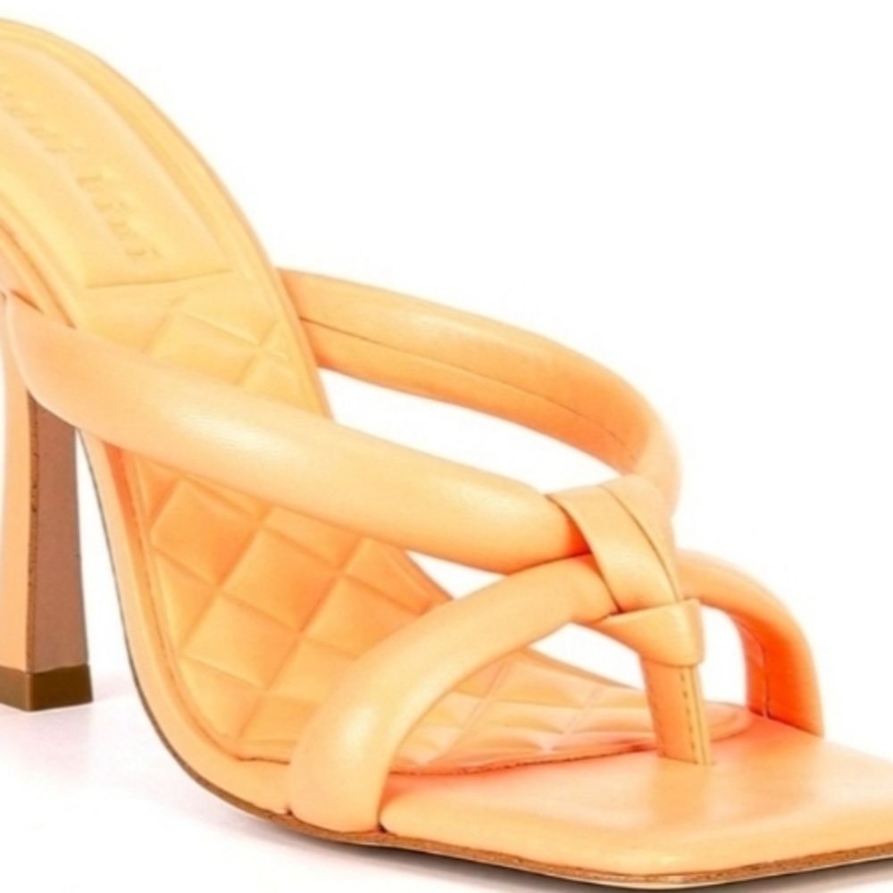 Gianni Bini Peach Thong Heel Sandals